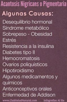 mecanismo de diabetes acantosis nigricans de la piel