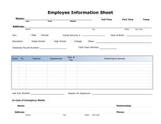 basic personal information form