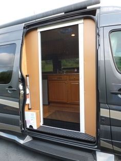 19 Best Camping Images Camper Campsite Campers They Built A Screen Door Onto Their Campervan Mike And Lisa S World Motorhome Remodel Kim H