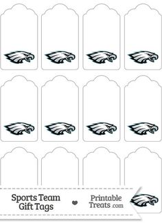 printable philadelphia eagles logo template from printabletreats com printable eagles and flyers flags for cupcakes