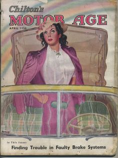 Hot Rod Poster 11/" x 17/" Chilton/'s Motor age May 1951 Drag Race Mechanic Cover