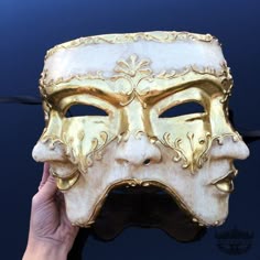DLX Happy Mask White Greek Masquerade Comedy Play Fancy Dress Stage Mardi Gras