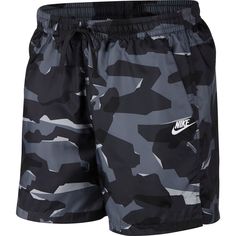 Men's Nike Sportswear Camo Woven Shorts, Size: Large, Grey Men's Nike Sportswear Camo Woven Shorts, Size: Large, Grey