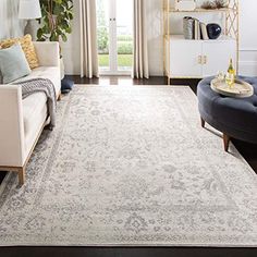 Cream 3' x 5' Navy SAFAVIEH Brentwood Collection BNT896N Floral Distressed Non-Shedding Living Room Bedroom Accent Area Rug Cream 3' x 5' Navy SAFAVIEH Brentwood Collection BNT896N Floral Distressed Non-Shedding Living Room Bedroom Accent Area Rug