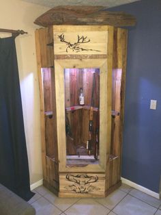 Bow Cabinet Or Archery Hunting Projects Pinterest Recycled Pallet Gun Cabinet