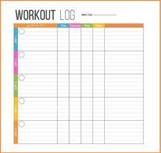 Paleo, Gym, Ideas, Crossfit, Workout Log Printable, Fitness Planner, Workout Calendar