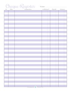 this printable check register is sized and shaded just where to get check registers