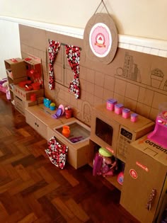 86 Best Cardboard Playhuts Kitchens Images On Pinterest Festa Infantil Casa De Bonecas Diy Www Nmagazine Br