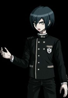 All Shuichi Saihara sprites (no hat) | Danganronpa, Sprite, Cool girl