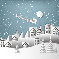 Christmas Snow House Scrapbooking Album Card Decor Diary Craft Clear Stamps Eb
