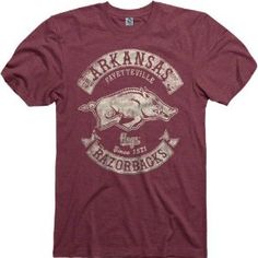 Image One NCAA Arkansas Razorbacks Womens Basic Short Sleeve T-Shirt Girls Gameday Bow Cardinal Medium