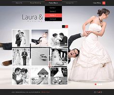 The 12 Best Sliders Galleries In Web Design Images On Pinterest Template 36825 Single Page Wedding Website Design With Photo Gallery