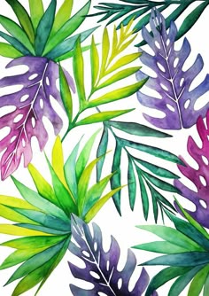 Tropical Flamingo Foil Accented Watercolor Epoxy Stickers 24-Piece