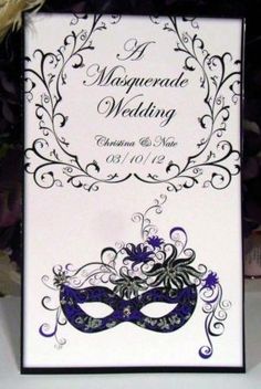 masquerade wedding invites