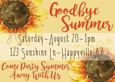 end of summer party invitation invitation by yellowbirdsdesign for