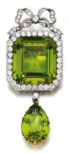 Four Tier Natural Bezel Cut Peridot Chandelier Pendant Necklace