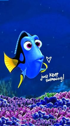 Disney Womens Pixar Finding Dory That Fish Cray Crew Neck Graphic T-Shirt
