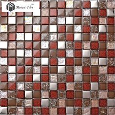 Burst Mosaic Gl Tile Red Black Grey White Tiles Backsplash Bath Gl Mosaic Tiles Tile Kitchen Backsplash Ideas Bathroom Wall Decor House Silver Crossword Puzzles
