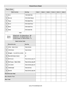 printable triple yahtzee score sheet craft room pinterest kismet game sheets