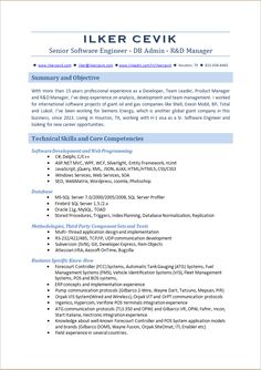 sample resume design