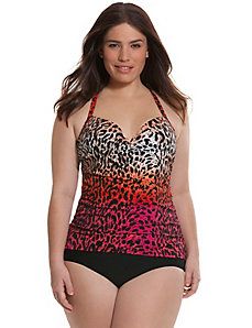 Solid Black Swim Board Short By Cacique Lane Bryant With Attached Brief Sz 14//16
