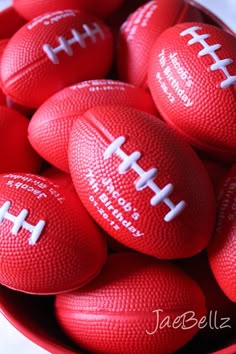 12 Mini Foam Stuffed Footballs Sports Birthday Party Goody Bag Favor Toy Supply