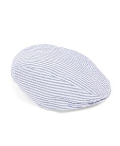 Pure 100/% Linen Flat Cap /'Snoop/' Striped Summer Cap Fully Lined