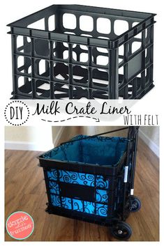 How To Make A Liner For Plastic Milk Crate Rolling Cart How To Make A Liner For Plastic Milk Crate Rolling Cart