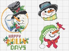 Resultado de imagen para schemi punto croce natale