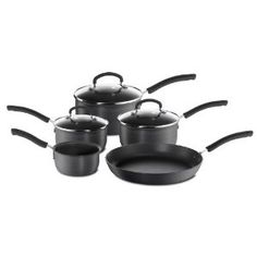 New Red Tefal Bistro 5 pièces Batterie de cuisine Casserole ensembles Non Stick Pots Et Des Casseroles Set