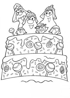 Free Veggie Tales Coloring Book Pages