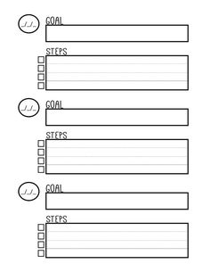 printable goal chart goal goal charts goals printables goals chart