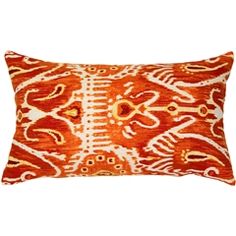 Pillow Perfect Indoor Sleek Spice 18-inch Throw Pillow Orange