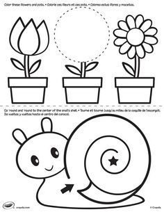 Spring Flower Coloring Page