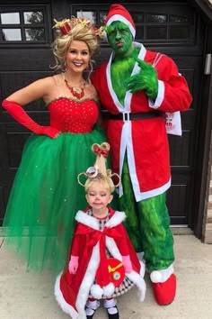 Grinch Costumes, Family Halloween Costumes, Halloween Costumes For Kids, Family Halloween, Halloween Outfits, Disney Halloween Costumes