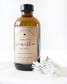 diy vanilla extract label template pinterest label templates