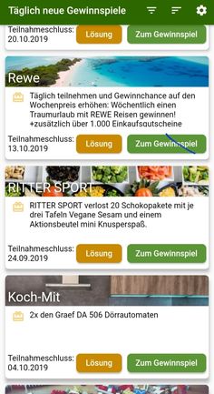 Gewinnspiele App Gewinnspiele App