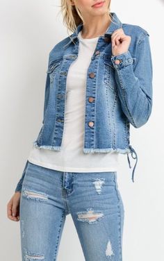 EMB. RACCOON DENIM SHIRT
