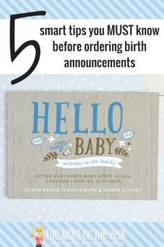 baby announcements online