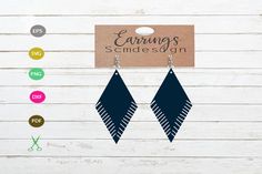 Earrings SVG,earrings Template Earrings (Graphic) by Scmdesign · Creative Fabrica Aesthetic Template, Svg Files For Cricut, School Design, Design Bundles, Cutting Files, Free Design, Design Elements, Adobe Illustrator, Clip Art