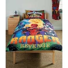 Power Rangers Movie Power Rangers /'Block/' single Duvet Cover /& Pillowcase Set