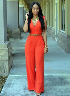 Mujeres Jumpsuits Gasa Manga del Murc Elegantes Traje Pantalones Larga Anchos Monos