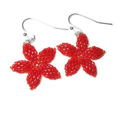 Heart in Hawaii Tiny Plumeria Flower Dangles Jungle Green
