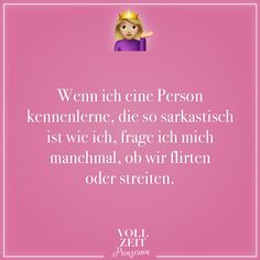 Ironie flirten