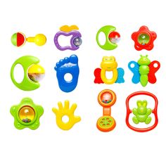 24 stücke Kunststoff Baby Neugeborenen Kinderwagen Gym Spielmatte Spielzeug