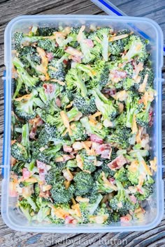 Easy Keto Broccoli Salad is a low carb cold salad full of bacon, cheese, and macadamia nuts and touch jalapeno and red bell pepper for a sweet heat touch.