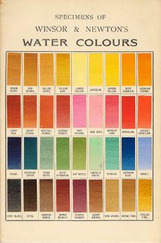 winsor newton watercolor pigment watercolour 1910 spectrum chart water google wheel palette colors results watercolors poll colours paint charts colour