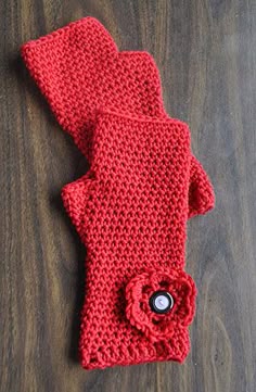 Merino 5 - Crocheted Fingerless Gloves - Crystal Palace Yarns