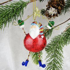 Ice Skating Snowman Ornament with Green Jester/'s Hat /& Red Scarf Snowman Ornament Self Standing Ornament Tree Decoration Sister Hostess Gift