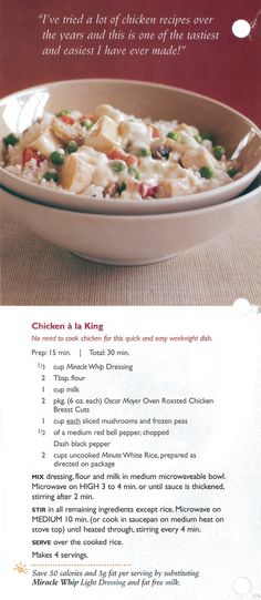 162 best a la king chicken ham tuna turkey recipes images on chicken ala king swap in almond milk unsweetened unflavored i would also